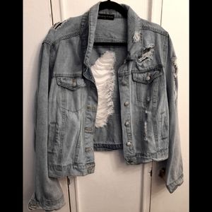 Plus Size Womens Jean Jacket Size 2X